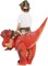 GOOSH Inflatable Dinosaur Halloween Costume Riding T Rex for Kids and Adults
